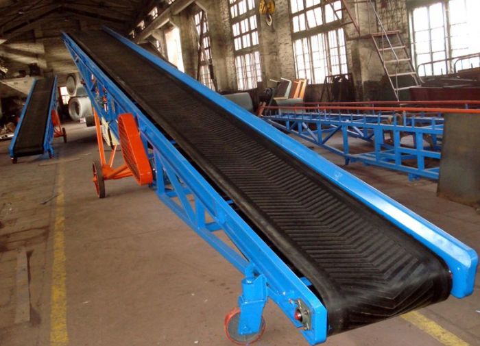 RUBBER BELT HANDLING CONVEYORS